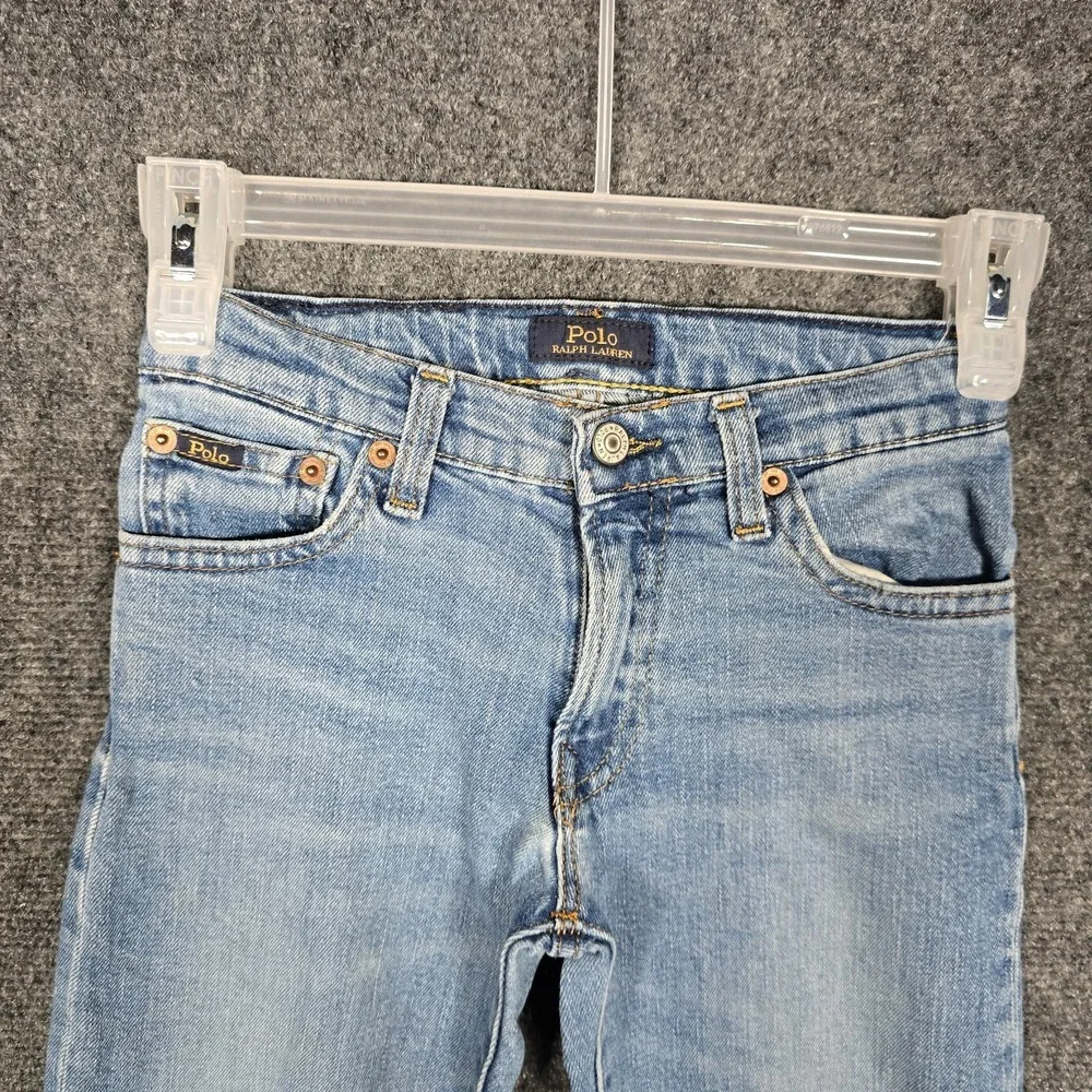 Polo Ralph Lauren Jeans Boys Size 7 The Hampton Straight Adjustable Waist Denim